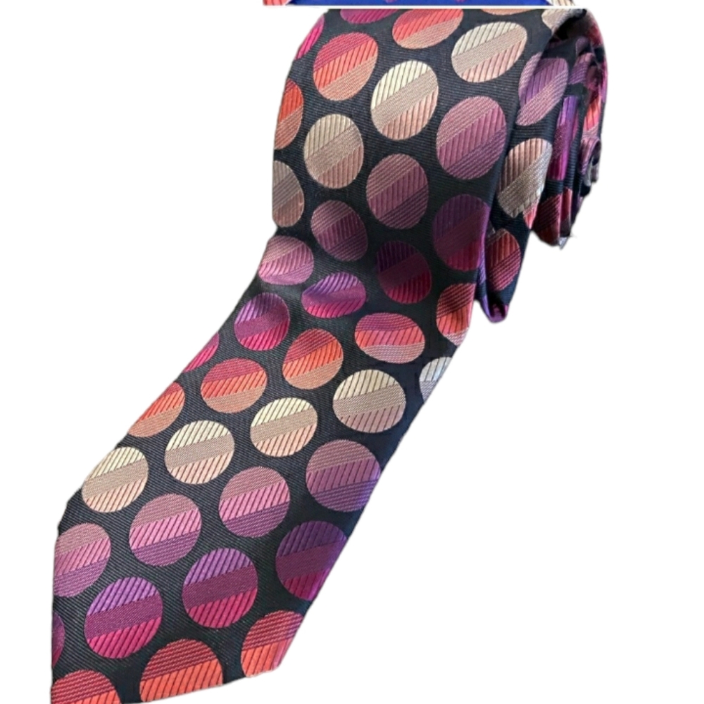 Men's John Sparks Graphic Dots Necktie